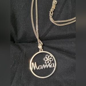 Tous Silver 'Mama' Pendant Necklace
